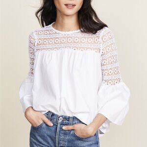 Endless Rose White Crochet Blouse